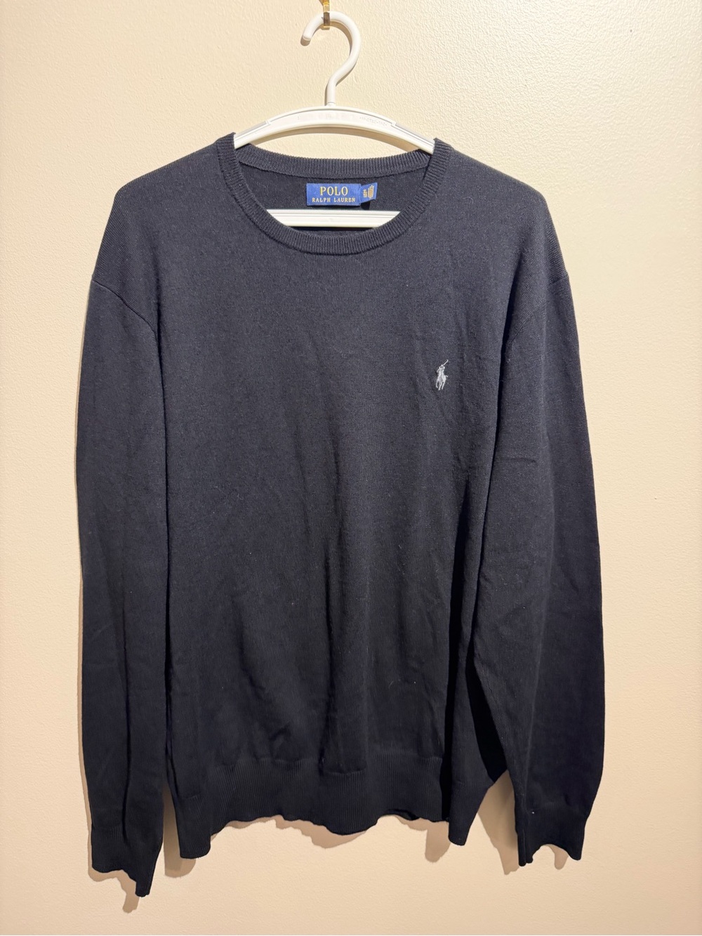 Polo Ralph Lauren Washable Merino Wool Sweater Men’s XL Black